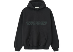 Fear Of God Essentials FW25 90s Hoodie Vintage Black