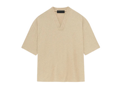 Fear of God Essentials V-Neck T-Shirt - Gold Heather (FW23)