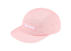 Supreme Washed Chino Twill Camp Cap Pink