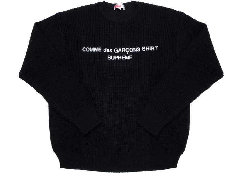 Supreme Comme des Garcons SHIRT Sweater Black The Good Kid