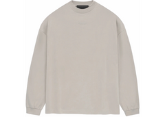 Fear of God Essentials Long Sleeve T-Shirt - Silver Cloud (FW23)