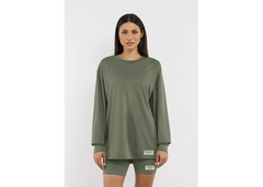 The Giving Movement Oversized Long Sleeve T-Shirt - Clay