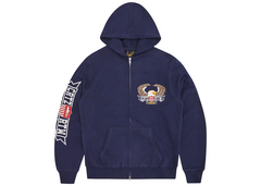 Corteiz Dipset Zip Up Hoodie - Navy