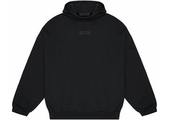 Fear of God Essentials Hoodie - Jet Black (SS24)