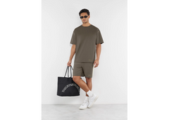 The Giving Movement 7 inch Regular Fit Striped Track Shorts - Truffle