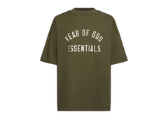 Fear Of God Essentials Jersey Crewneck T-Shirt - Military (FW24)