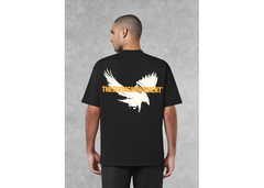 The Giving Movement Men Falcon Print T-Shirt - Pitch Black