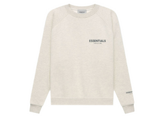 Fear Of God Essentials Crewneck - Light Heather Oatmeal (Core Collection FW21)