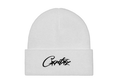 Corteiz Allstarz Folded Beanie - White