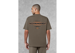 The Giving Movement Men Web Print 1.0 T-Shirt - Truffle