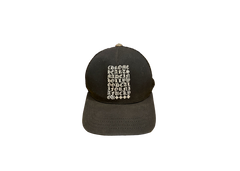 Chrome Hearts Vertical Stack Logo Trucker - Black