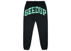 Geedup Co Team Logo Trackpants - Charcoal/Teal