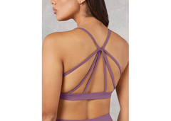 The Giving Movement Strappy Sports Bra - Mauve