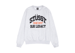 Stussy x Our Legacy Workshop Collegiate Crewneck - Grey