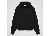 Fear of God Essentials Classic Fleece Hoodie - Jet Black (SS25)