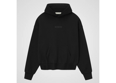 Fear of God Essentials Classic Fleece Hoodie - Jet Black (SS25)