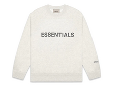 Fear Of God Essentials Applique Logo Crewneck - Oatmeal (SS20)
