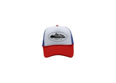 Corteiz Alcatraz Trucker Hat - Red/White/Blue