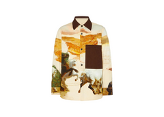 Acne Studios Horse-print Cotton Shirt Jacket