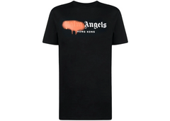 Palm Angels Hong Kong Sprayed Logo T-Shirt - Black/Orange (SS21)