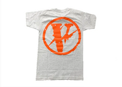 VLONE x Fragment Friends T-Shirt - Heather Grey/Orange
