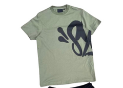 Syna World Logo T-Shirt - Khaki/Black
