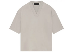 Fear of God Essentials V-Neck T-Shirt - Silver Cloud (FW23)