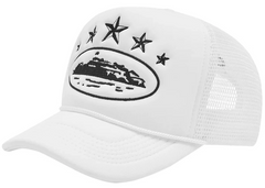 Corteiz 5 Starz Alcatraz Trucker - White (SS23)