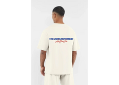 The Giving Movement AUS City Print Oversized T-Shirt - Ivory