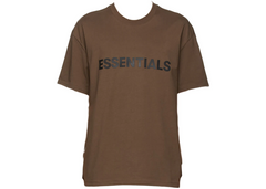 Fear Of God Essentials Applique Logo T-Shirt - Rain Drum (FW20 SSENSE Exclusive)