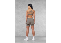 The Giving Movement 3.5 inch Double Layer Biker Shorts - Mushroom