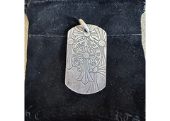 Chrome Hearts God Bless Cemetery Dog Tag