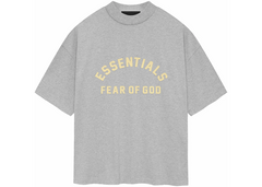 Fear of God Essentials Heavy Jersey T-Shirt - Light Heather Grey (SS24)