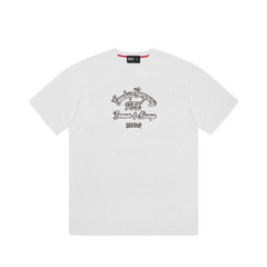 Geedup Co Company T-Shirt - White/Navy