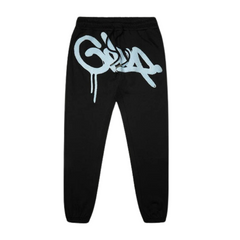 Geedup Co Handstyle Trackpants - Black/Baby Blue