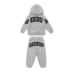 Geedup Co Team Logo Kids Set - Grey Marle/Black