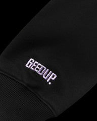 Geedup Co Handstyle Hoodie - Black/Lavender