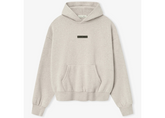 Fear of God Essentials Classic Fleece Hoodie - Heather Stone (SS25)