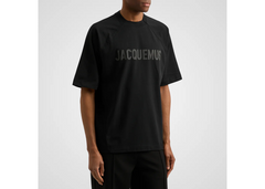 Jacquemus Le T-Shirt Typo - Black