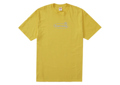 Supreme Warning T-Shirt - Yellow (FW22)