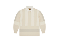 Corteiz Panel Strpez Rugby Shirt - Cream