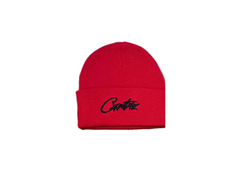 Corteiz Allstarz Folded Beanie - Red