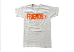 VLONE x Fragment Friends T-Shirt - Heather Grey/Orange