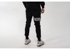 Undrground Black 3D Embroidered Trackpants