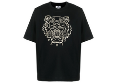 Kenzo Oversized Embroidered Tiger T-Shirt - Black