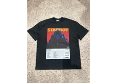 Legget The Weeknd Starboy Album T-Shirt - Black