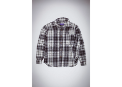 Fucking Awesome Fleece Button Up Sweater - Black/White Check