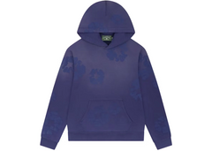 Denim Tears Cotton Wreath Monogram Hoodie Tonal Navy