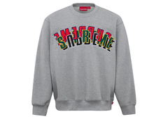 Supreme Stacked Crewneck Heather Grey