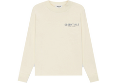 Fear Of God Essentials Long Sleeve T-Shirt - Cream (FW19)